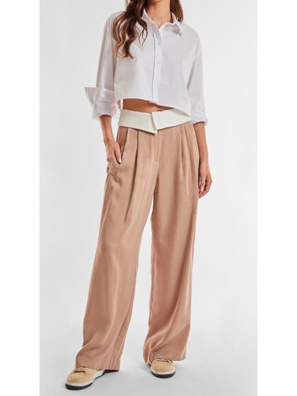 NWT Noli Shop Soho Foldover Trouser Size 6